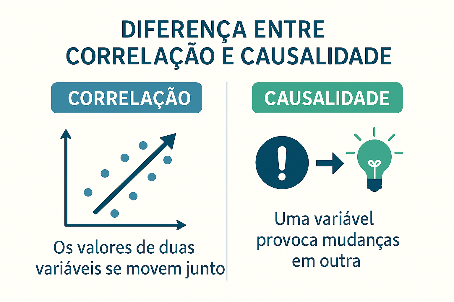 Diferença entre Correlação e Causalidade em Medicina